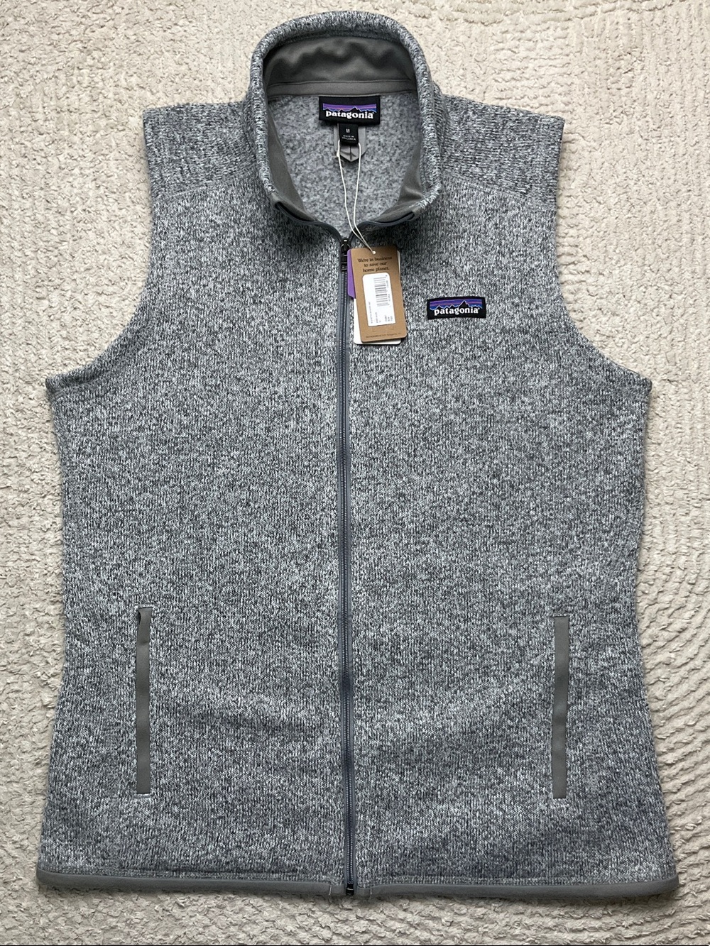 Patagonia Women's Better Sweater® Fleece Vest Birch White Size Medium STY25887